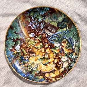 ORIGINAL VINTAGE Y2K THE FRANKLIN MINT BILL BELL CAT PLATE